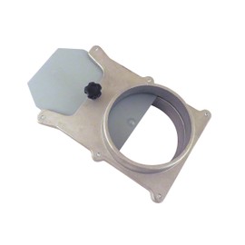 5" OD Self Cleaning No Clog Aluminum Blast Gate Cut Off Valve for Dust Collection System ABG5
