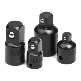 Bestgle 4pcs Impact Socket Adapter and Reducer Set, Socket Driver Converter for Impact Driver Conversions Extentsion Ratchet Wrenches 1/4" 3/8" 1/2"