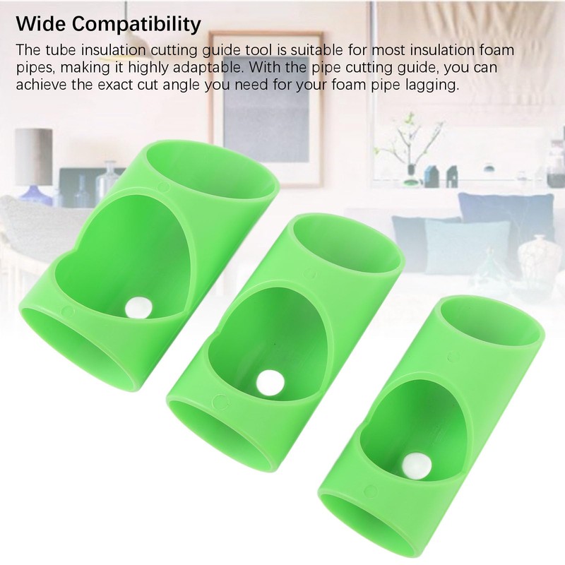 3PCS Foam Pipe Cutter Tool, Pipe Insulation Cutting Guide, Foam