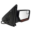 TRQ Right Mirror with Heat Power Folding with Black Cover