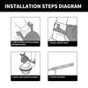 Universal 2-Inch Toilet Flapper Replacement Kit, Long-Lasting Silicone Seal Toilet