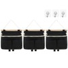 Kellegour 3 Pieces Wall Hanging Storage Bag with Pockets,Wall Hanging