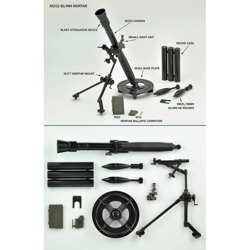 Little Armory LD035 318767 Mortar Gun M252 Type Plastic Model