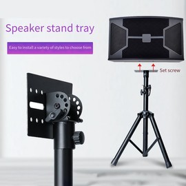Veumoie Rotatable 35mm Metal Mount Tripod Pole DJ Speaker Stand Adapter Top Cap Rotatable DJ Speaker Stand Adapter Top Cap