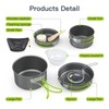 Lixada Camping Pot Set 11-Piece Camping Cookware Camping Tableware 2-3