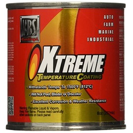 KBS Coatings 65202 Jet Black Xtreme Temperature Coating - 8 fl. oz.