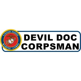 Devil DOC Corpsman Vinyl Transfer Bumper Sticker (9)