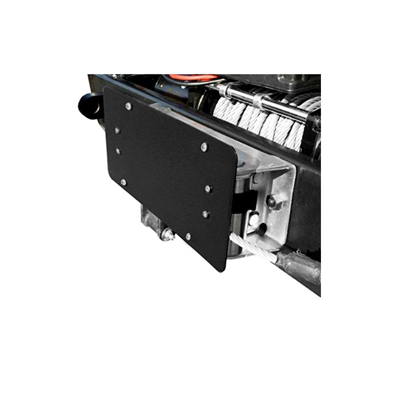 Razer Auto Winch Roller Fairlead License Plate Bracket Mount Universal