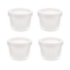 UtySty 4 Pack Onion Storage Containers w/Seal Lid Strainer Tomato