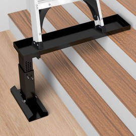 Foldable Heavy Duty Ladder Extender Pro-Adjustable Height 13.4-19.1", Ladder Leveler for Stair-Ladder Aide-Ladder Leveler for Extension Ladders with 27x5.63" Platform-Non-Slip Mat-Holds up to 880lbs