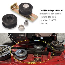 Ohoho 126-7890 Pulleys & Idler Kit Compatible with Toro/Exmark 126-7890 126-5880 126-0316 131-4506 131-4509 Lawn Mower - Fits Model 20975 20977 22205TE 22207 22210 22215 22225 22235