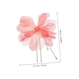 BIUDECO Chinese Flower Pearl Hairpin Vintage Style Hair Accessory for Women Elegant Hanfu Hairpin Multi-occasion