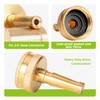 CHEERWATER Solid Brass Jet Sweeper Hose Nozzle, Water Hose Sprayer
