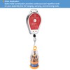 sourcing map Retractable Spring Pull Tool Holder Hanging Device 1.3-4.4