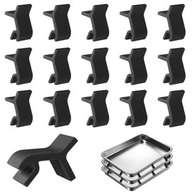 24pcs Baking Sheet Stackers, Layered Stacking Holder Space-Saving Tray Stackers Reusable Baking Pan Tray Dividers Multipurpose Cookie Sheet Stacking Clips for Kitchen Freeze Dryer Trays Accessories