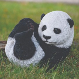 Hi-Line Gift Ltd. Baby Panda Statue Animal Figure Garden Home Backyard Decor Tabletop Ornament