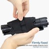 INGIDO Tactical Flashlight Pouch Holster, with 360 Degree Carabiner Reel