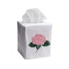 Tissue Box Cover, Linen/Cotton - Hydrangea Too, Light Pink