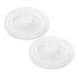 Hoilse Vented Lids for 5" diameter containers set of 2，lids for soup bowls