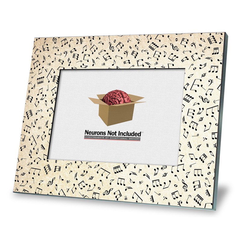 Musical Notes Picture Frame - Holds 5x7 Photo-Overall size 8x10