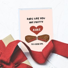 Father's Day Card Dad Birthday Card For Husband Him, Thank you Grandpa Stepdad Greeting Card for Parents (Rare to Come By)