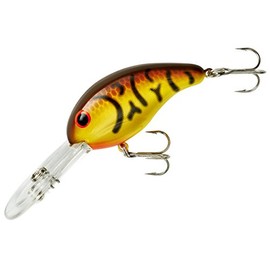 Band-It Series 300 Crankbait Bass Fishing Lures, Fisghing Accessories, Dives to 12-feet Deep, 2", 1/4 oz, Spring Craw Yellow, (BDT326)