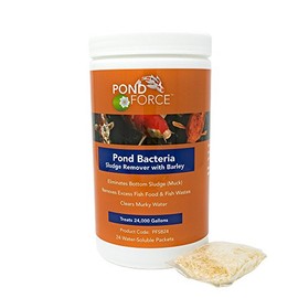 Pond Force Pond Bacteria Sludge Remover with Barley, Treats 24,000 Gallons