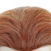 Orange Mixed Long Curly Mens Wigs With Mustache Halloween Cosplay