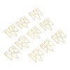 100PCS Metal Crown Paper Clips Multifunctional Rustproof Electroplating Process Prevent