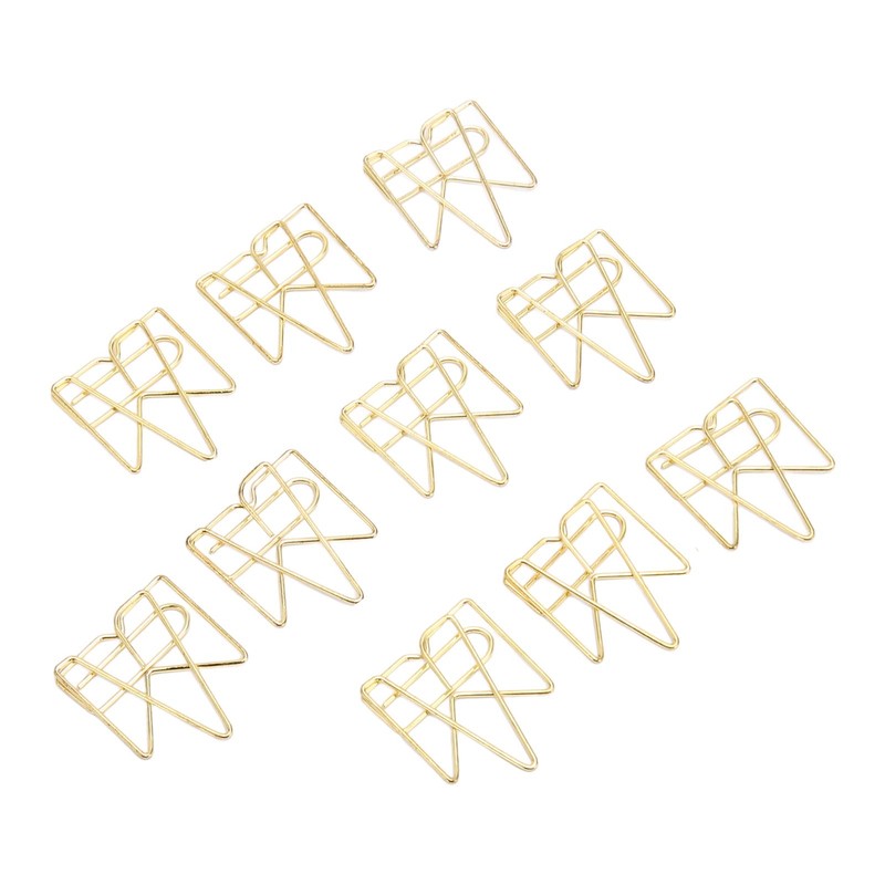 100PCS Metal Crown Paper Clips Multifunctional Rustproof Electroplating Process Prevent