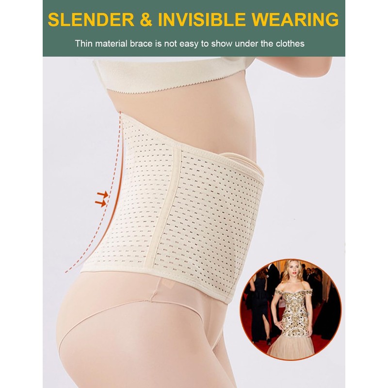 SUJAYU Abdominal Binder Post Surgery, Breathable Belly Band Postpartum Belly