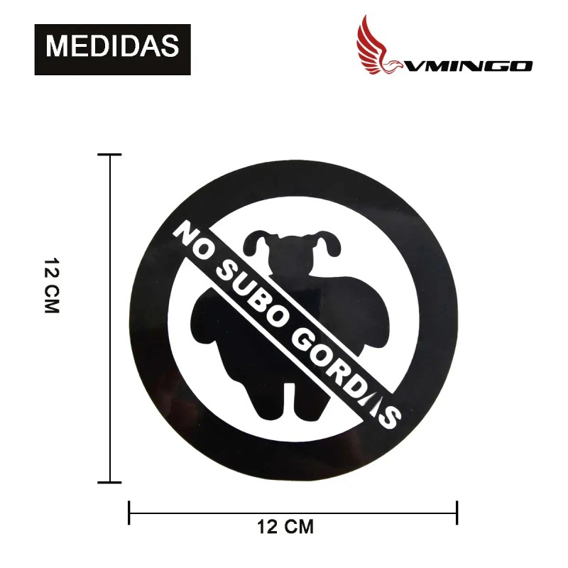 Calcomania No Subo Gords Sticker Universal Decoractivo Auto Broma Divertida