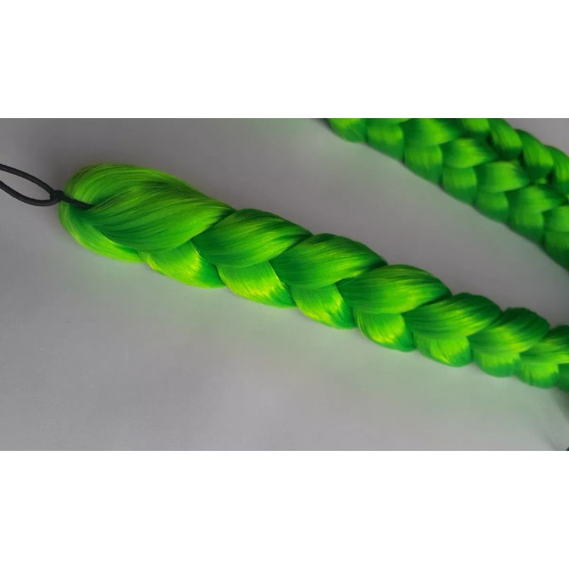 Bootleg Par De Trenzas Cabello Sintético 55 Cm Color Verde