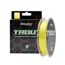 Sbirulino® Fishing Line Fluorocarbon Coating Trout 150-500-1000 m, Diam. from 0.12 to 0.25. Special Trout Competition.