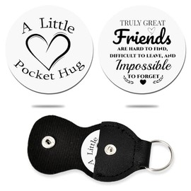 Best Friend Pocket Token Gifts for Women Girls Long Distance Gifts for Bestie BFF Birthday Christmas Gifts for Sister Friendship Gifts for Women Friends Truly Great Friends are Hard to Find Gift