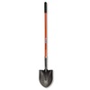Hisco Round Point Shovel with 14 Gauge Hollow Back Blade