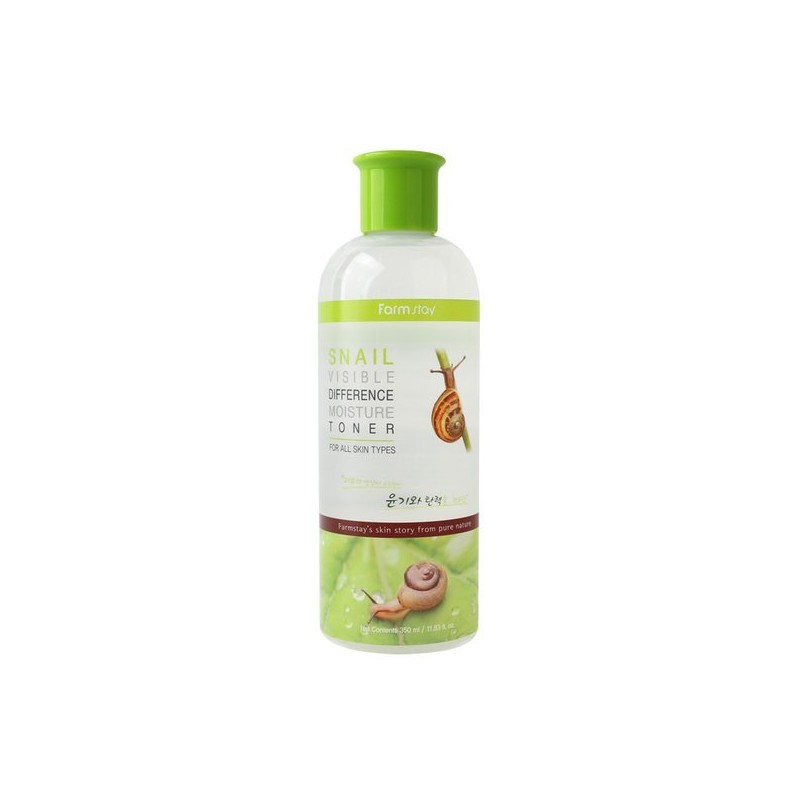 Pamstay 팜스테이 스네일 비저블 디퍼런스 모이스처 토너 350ml Farm Stay