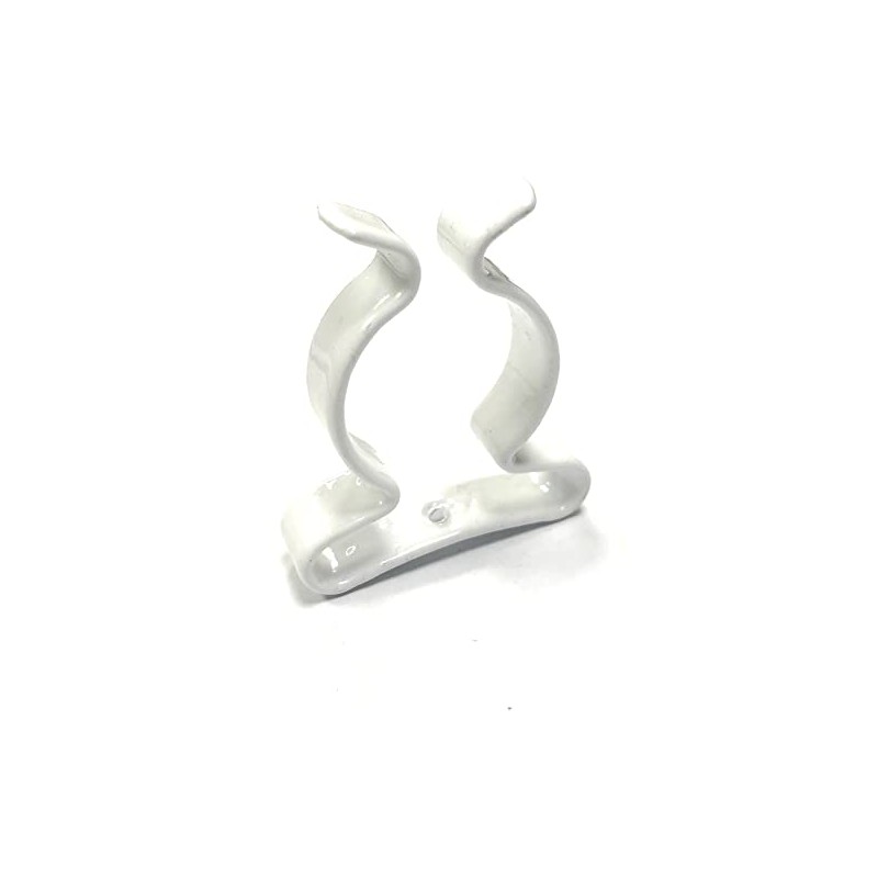 Werkzeugklammern aus Frottee, mit Kunststoffbeschichtung, Durchmesser 6 mm, Weiß, 6