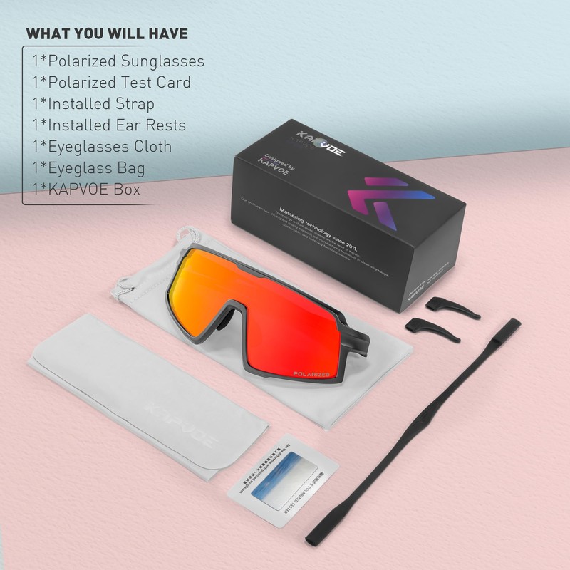 KAPVOE Children's Polarised Sunglasses Youth Baseball Sunglasses for Boys Girls