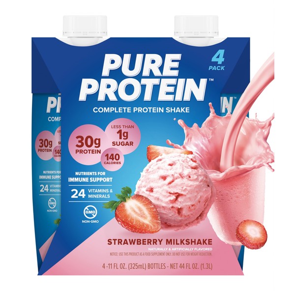 KD Chocolates Purea Protein Strawberry Milkshake Complete Protein Shake, 11