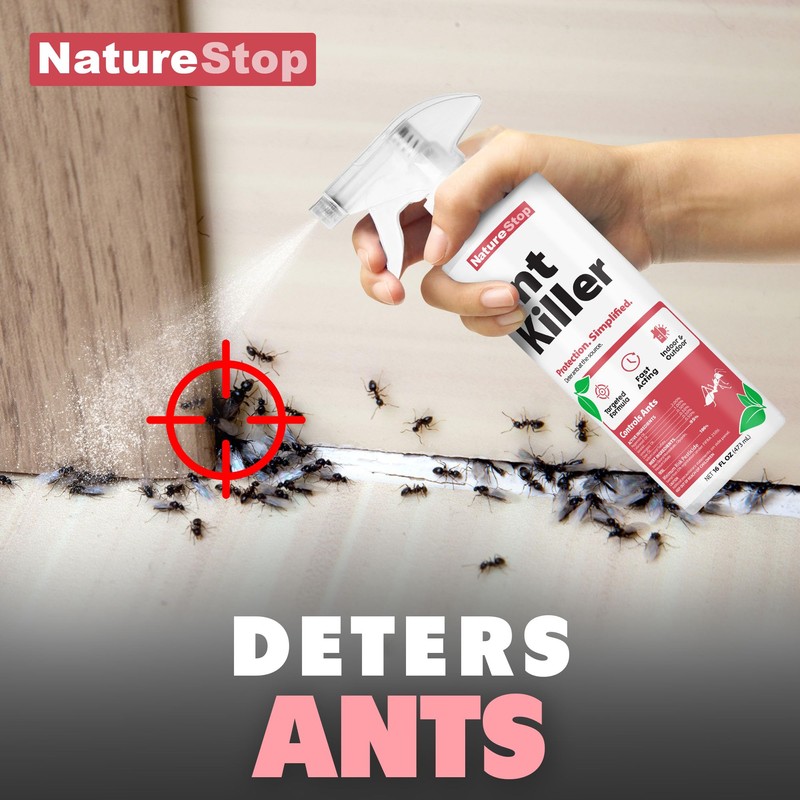 NatureStop Ant Killer Spray, Natural Ant Spray for Indoor &