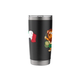 Lion with the Italy Flag Stainless Steel Insulated Tumbler