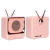 TV Shaped BT Speaker Wireless Lightweight Portable Mini Classic Style
