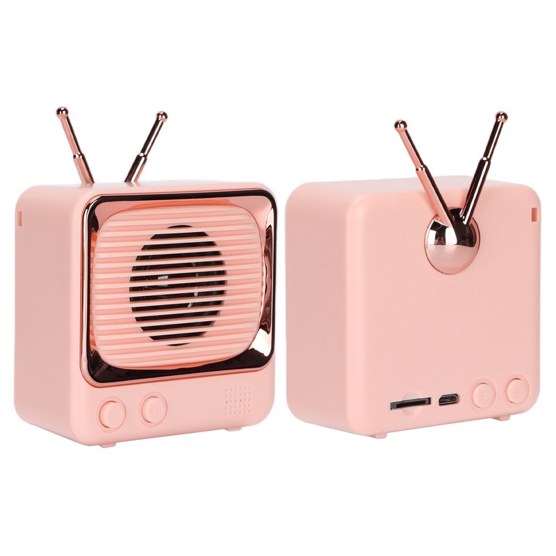 TV Shaped BT Speaker Wireless Lightweight Portable Mini Classic Style