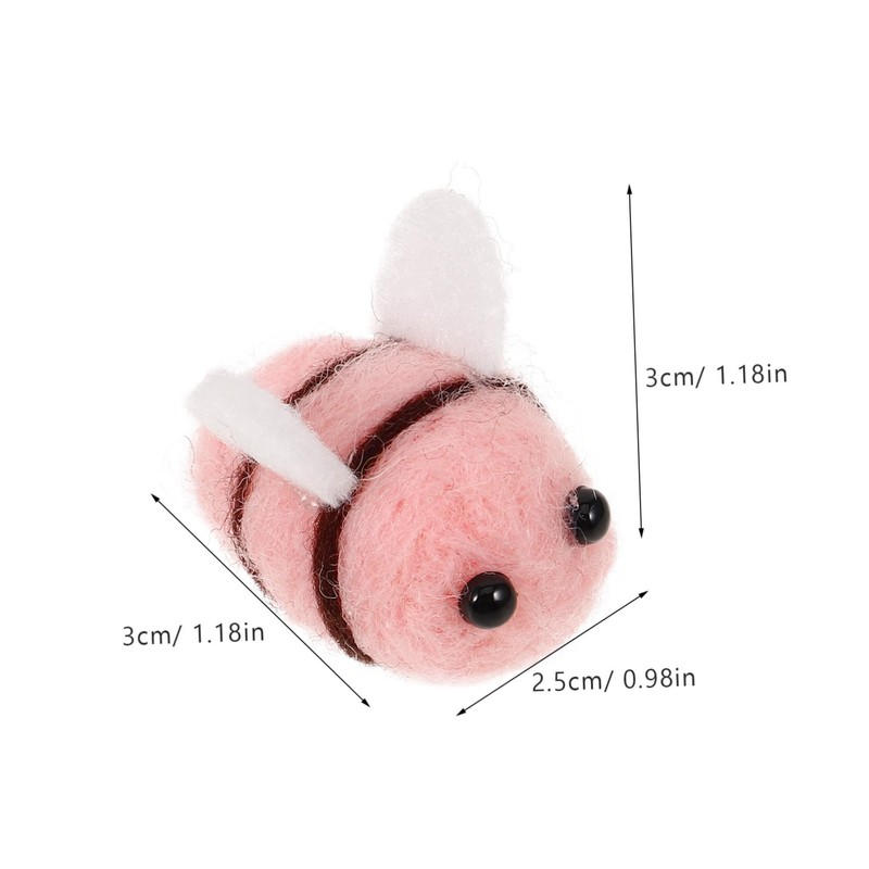 DOITOOL 10Pcs Adorable Felt Bees for Crafts DIY Birthday Party