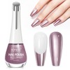SUPWEE Rose Gold Mirror Nail Polish Quick Dry Metallic Nail