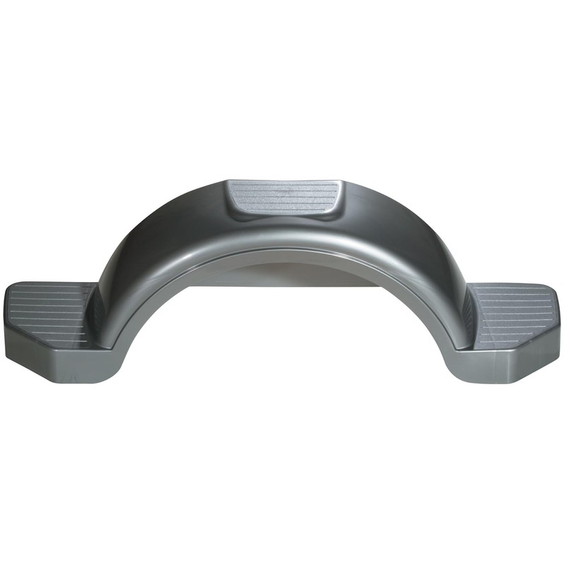 Fulton Plastic Trailer Fender, 15-Inch Tire Size, Silver