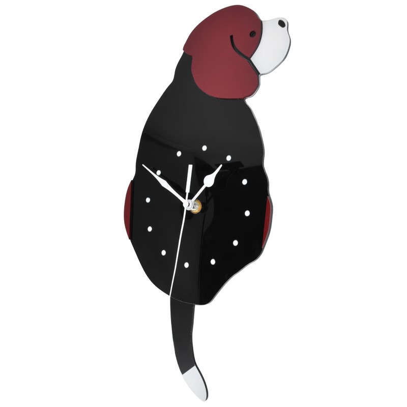 Wall Clock Swing Dog DIY Simple Fashion Silent Frameless Wall