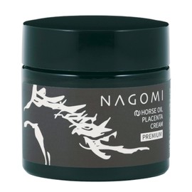 Premium Horse Oil Cream, Made in Japan, Additive-Free, Moisturizing Care for Face, Body, and Whole Body, Placenta Blend, Thoroughbred Derived, Unscented [&NAGOMI] 1.4 oz (40 g)