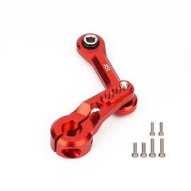 Aluminum Tie Rod & 25T Steering Servo Horn for 1/8 Arrma Typhon Kraton Talion Outcast Notorious 6s Blx, 1/7 Limitless Infraction Mojave 6s Blx, Alloy Upgrades Part Fixed Link Steering 25t Servo Arm